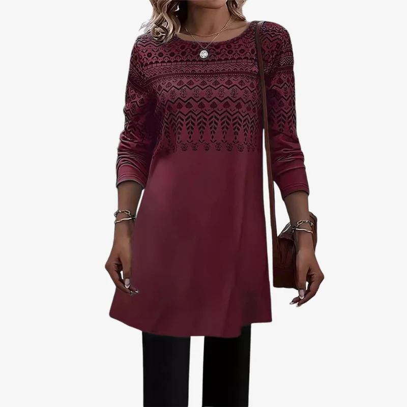 Mia – Women's Sweater with Zigzag Pattern