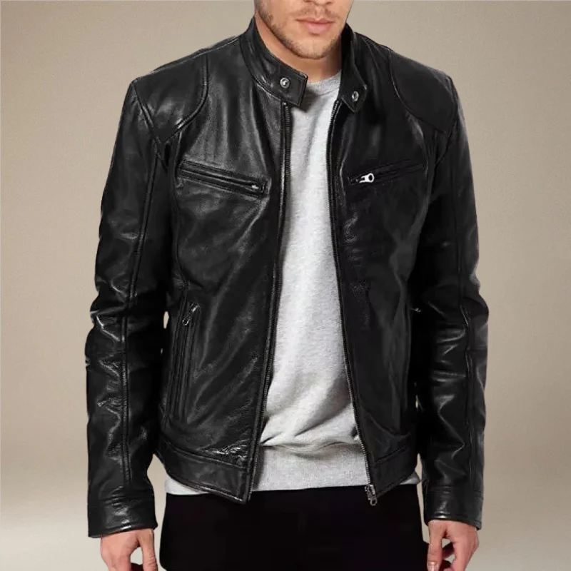 Milan – Slim Fit Zip-Up Jacket with Multiple Pockets - Image 10
