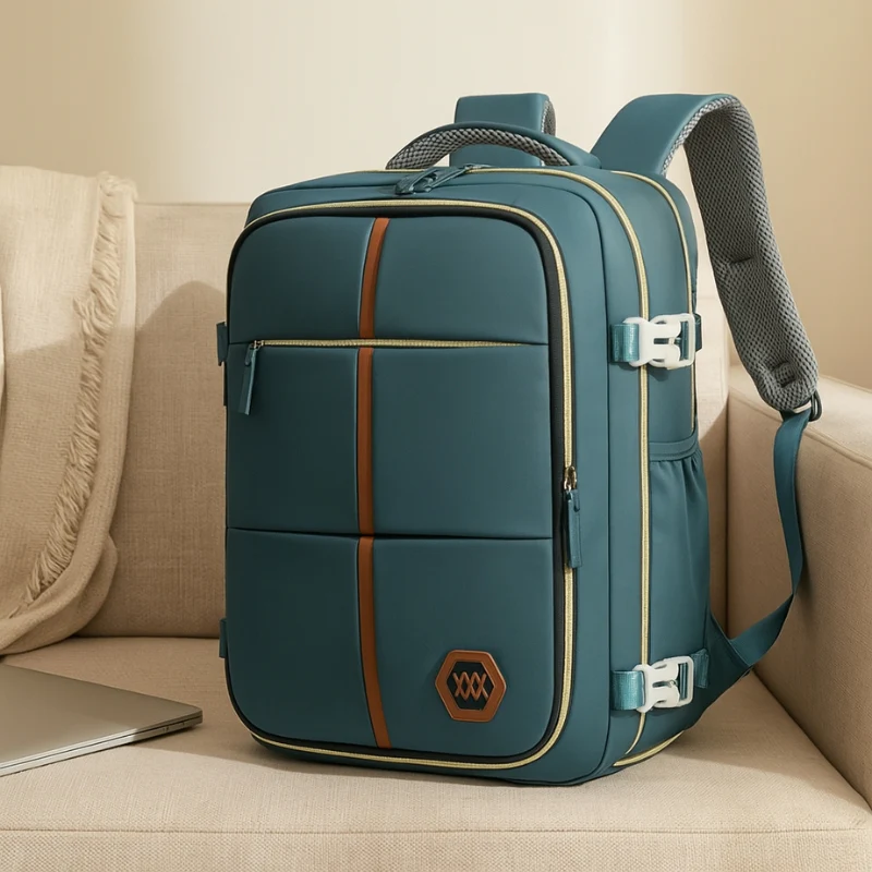 Milan – Backpack with Adjustable Straps and Multiple Zip Compartments - Image 6