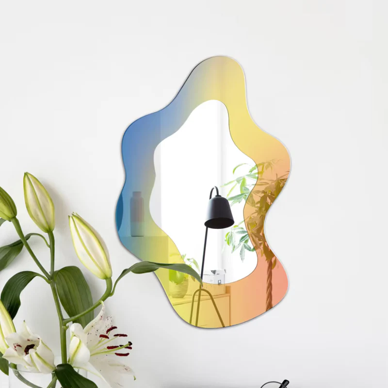 MirrorLuxe – Geometric Wall Mirror Without Frame - Image 2