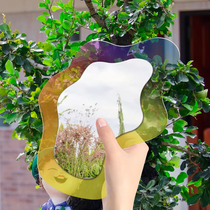 MirrorLuxe – Geometric Wall Mirror Without Frame - Image 3