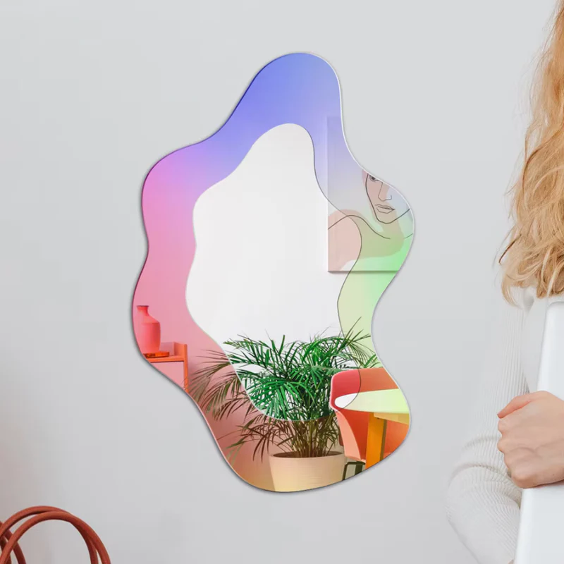 MirrorLuxe – Geometric Wall Mirror Without Frame - Image 4