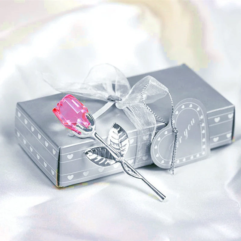Decorative Crystal Gift Box with Heart and Rose - Image 13