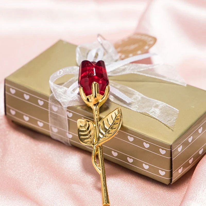 Decorative Crystal Gift Box with Heart and Rose - Image 15