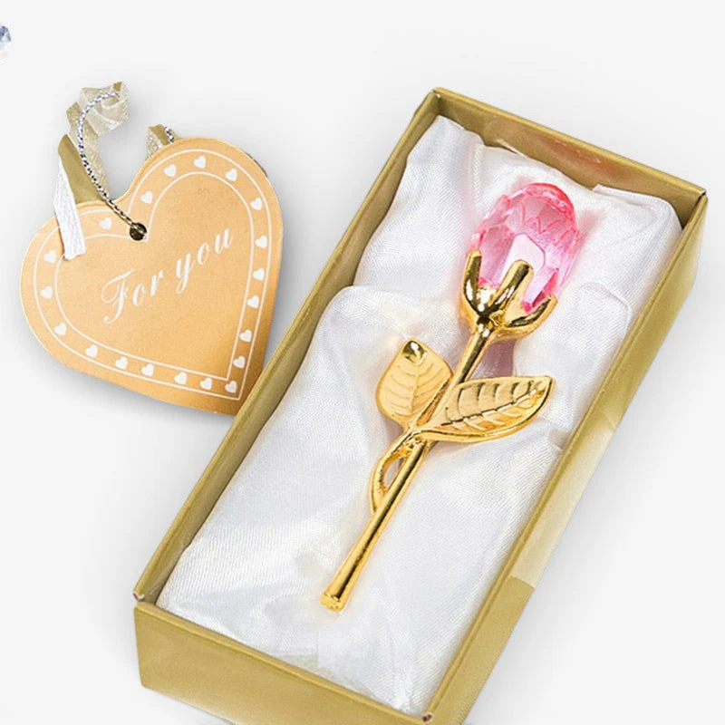 Decorative Crystal Gift Box with Heart and Rose - Image 3