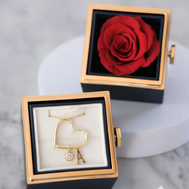 Heart Pendant Necklace with Letter Design - Image 6