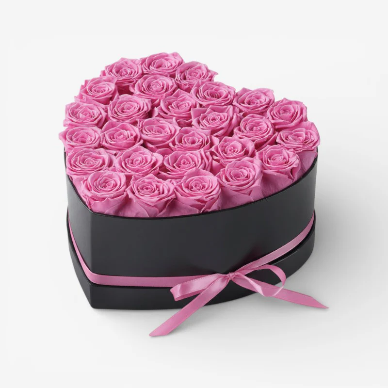 Heart-Shaped Rose Flower Box - Image 3