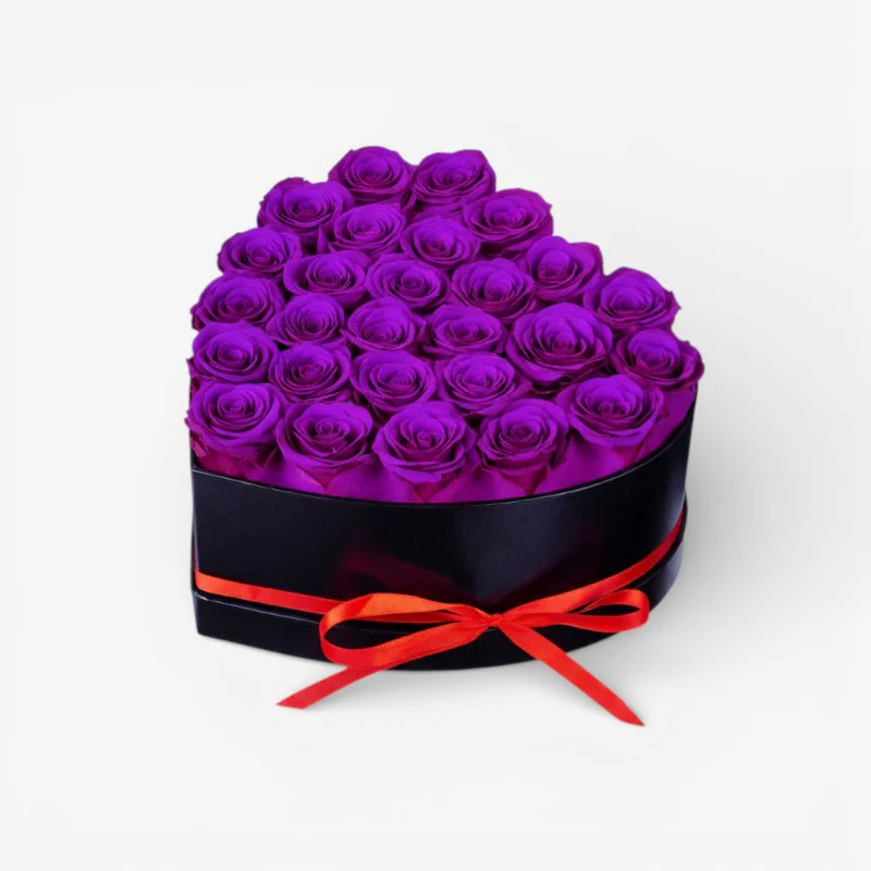 Heart-Shaped Rose Flower Box - Image 4
