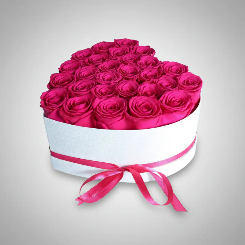 Heart-Shaped Rose Flower Box - Image 7