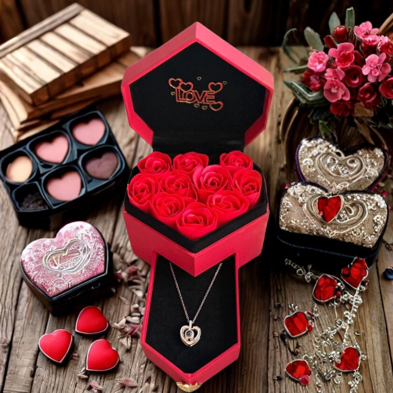 Jewellery Box with Heart-Inspired Necklace - Image 2