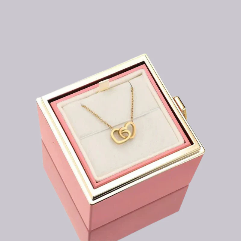 Rose Box with Heart Pendant Necklace - Image 13