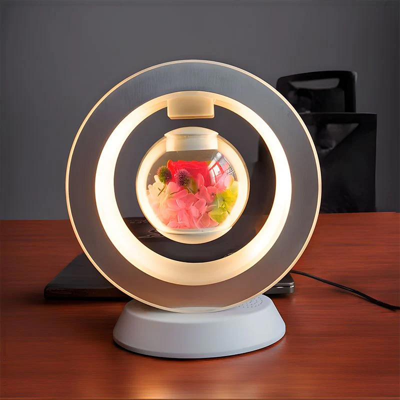 USB Desk Lamp with Floating Flower Design - Image 11