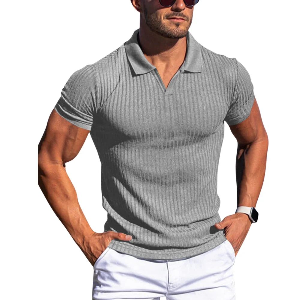 Niels – Slim Fit Shirt with Short Sleeves and Classic Collar - Image 3