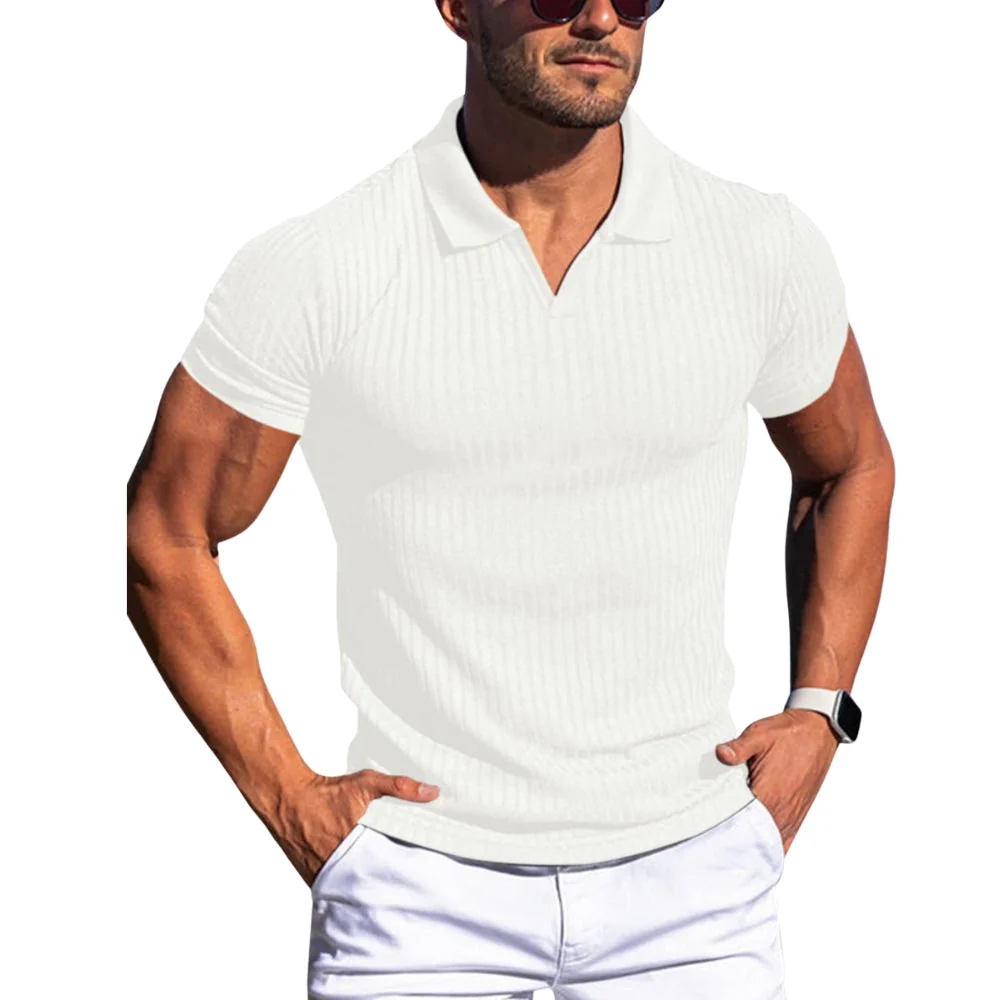 Niels – Slim Fit Shirt with Short Sleeves and Classic Collar - Image 5