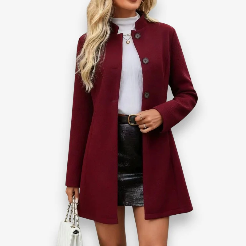 Nina – Long Sleeve Jacket with Button Closure - Image 2