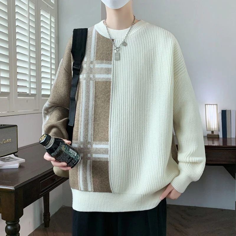 Noah – Men's Sweater with Round Neck & Ribbed Hem - Image 7