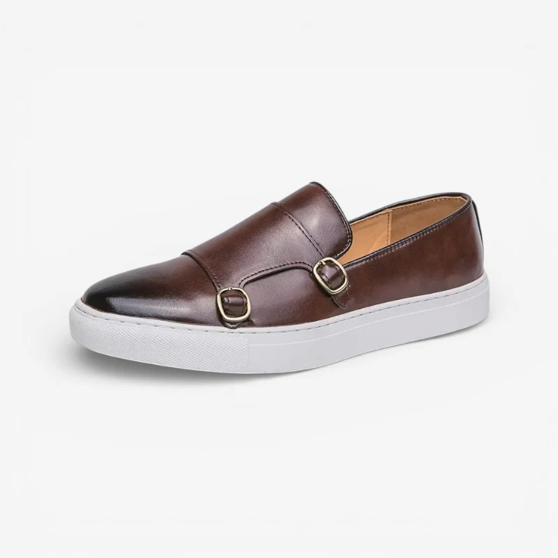 Noah – Round Toe Shoes with Double Buckle Closure - Image 2