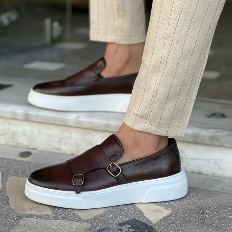 Noah – Round Toe Shoes with Double Buckle Closure - Image 4