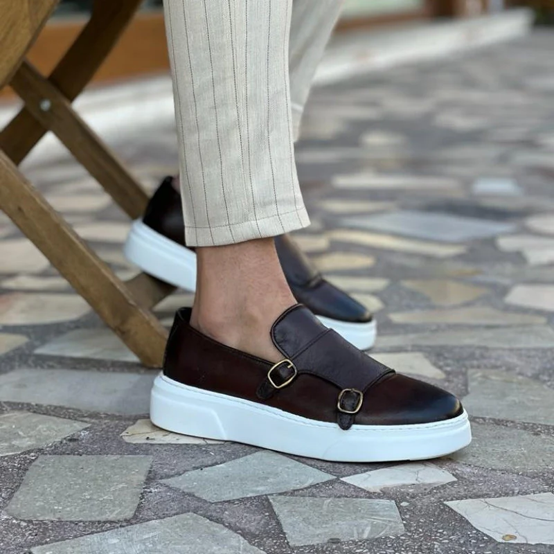 Noah – Round Toe Shoes with Double Buckle Closure - Image 5