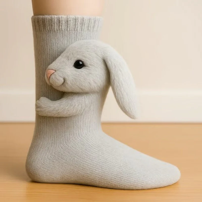 Nora – Decorative Socks with 3D Animal Design - Image 20