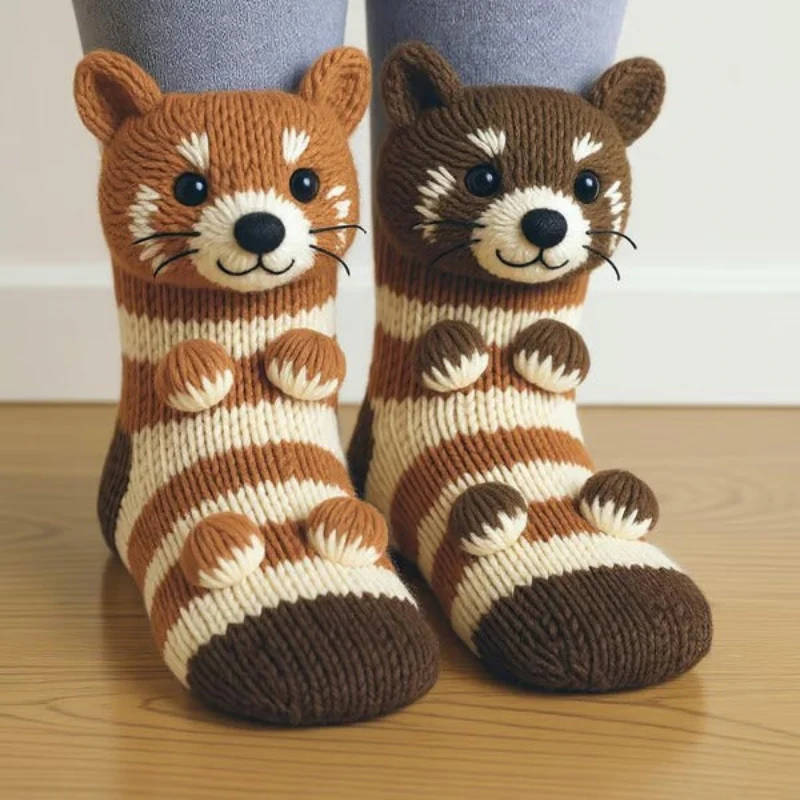 Nora – Decorative Socks with 3D Animal Design - Image 22