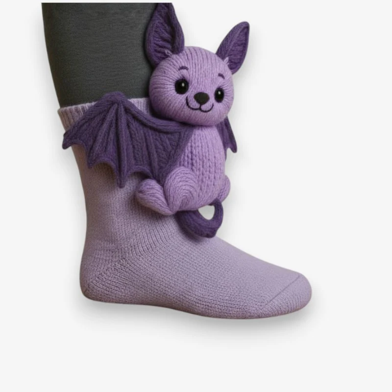 Nora – Decorative Socks with 3D Animal Design - Image 9