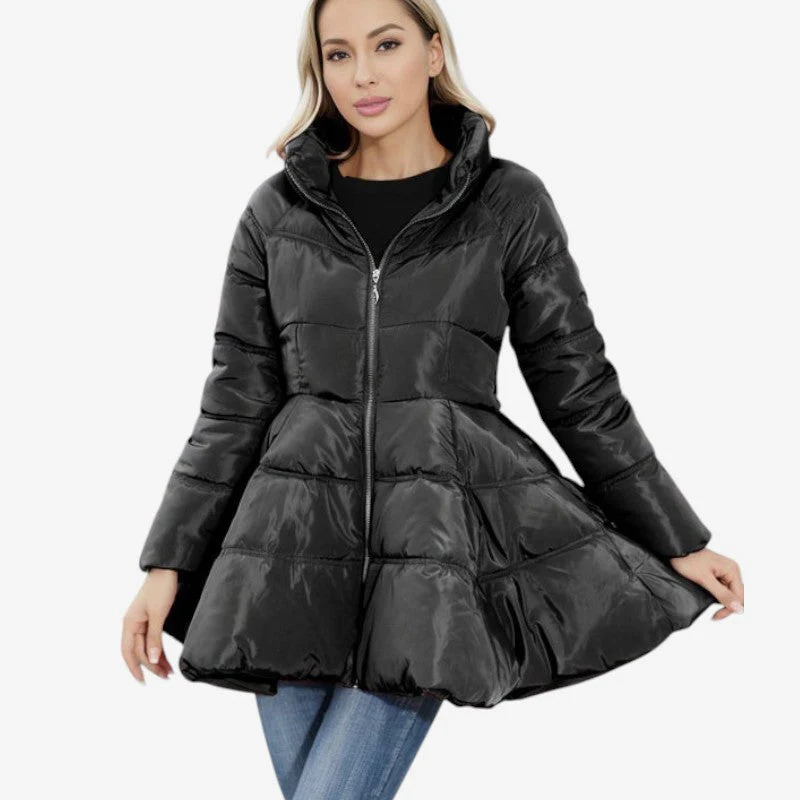 Nora – Long Sleeve Jacket with Collar and Pockets