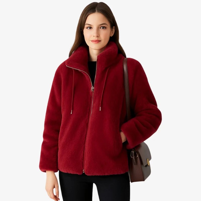 Nora – Long Sleeve Zip-Up Jacket with Stand Collar - Image 5