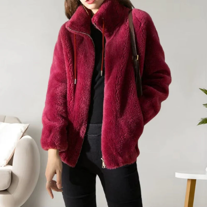 Nora – Long Sleeve Zip-Up Jacket with Stand Collar - Image 6