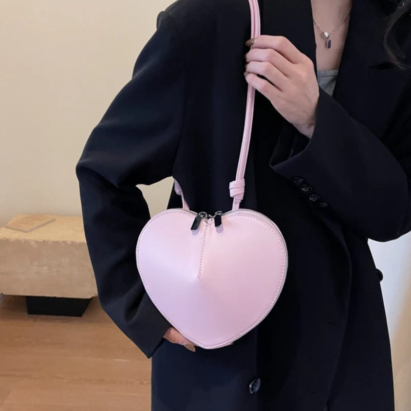 Nora – Women's Heart-Shaped Shoulder Bag with Adjustable Shoulder Strap - Image 8