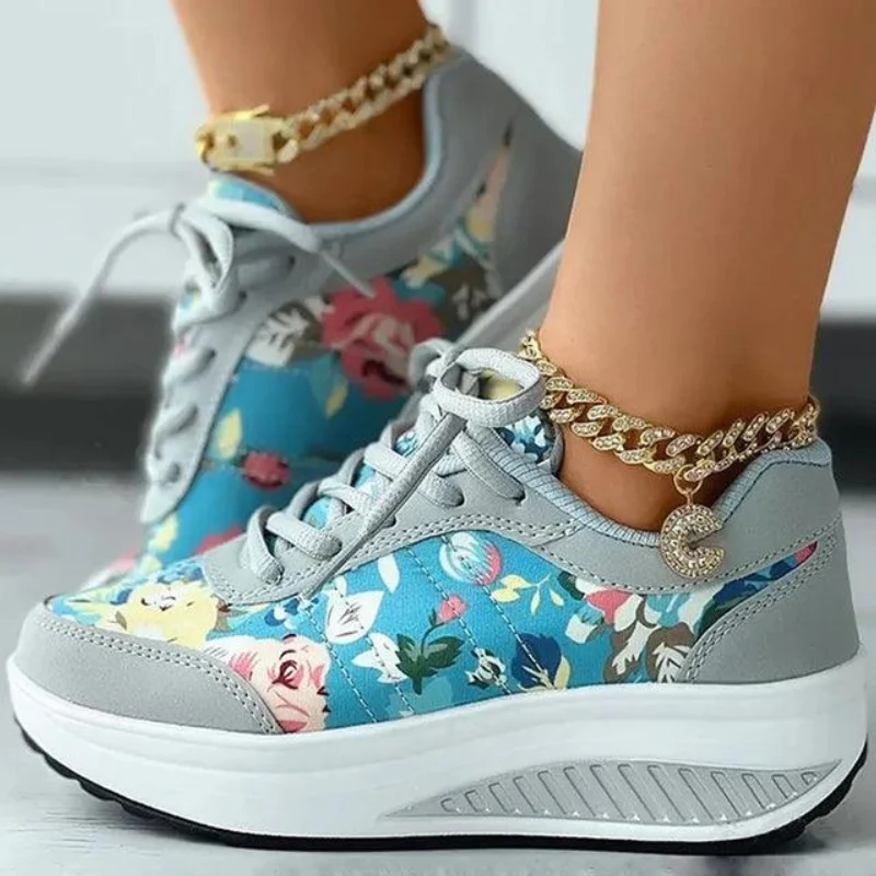 Nora – Floral Print Sneakers with Adjustable Laces - Image 10