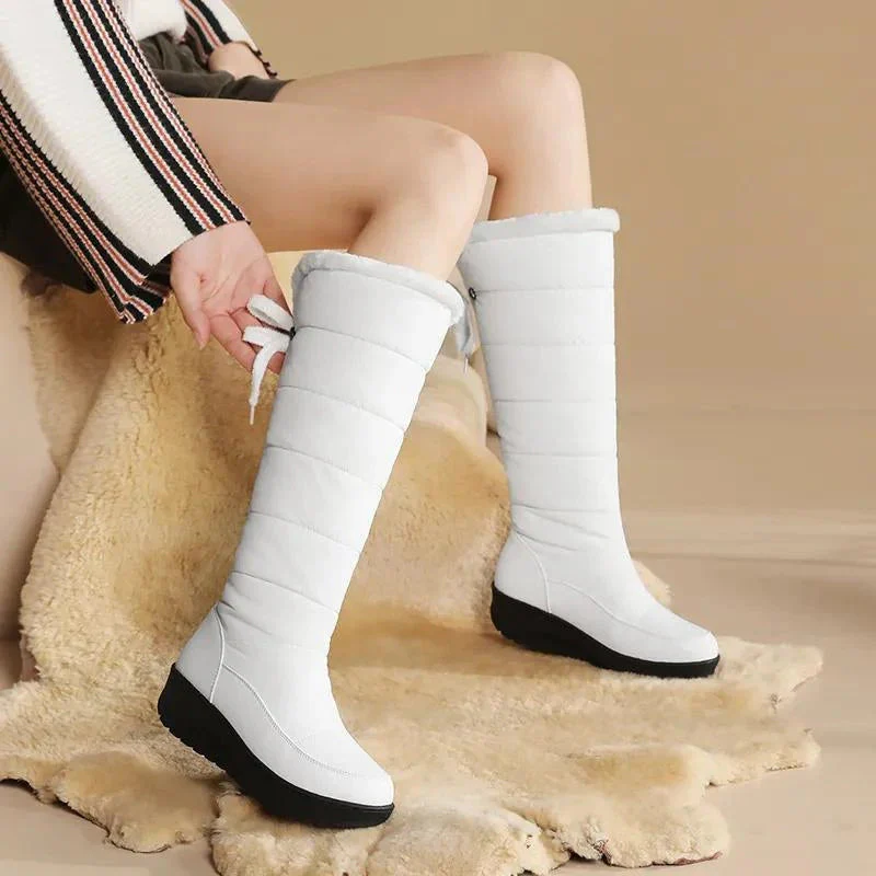 Norlien – Fur-Lined Knee-High Boots with Lace-Up Closure - Image 6