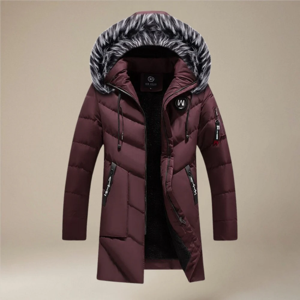 Oliver – Long Sleeve Hooded Jacket with Zipper and Fur Hood - Image 8