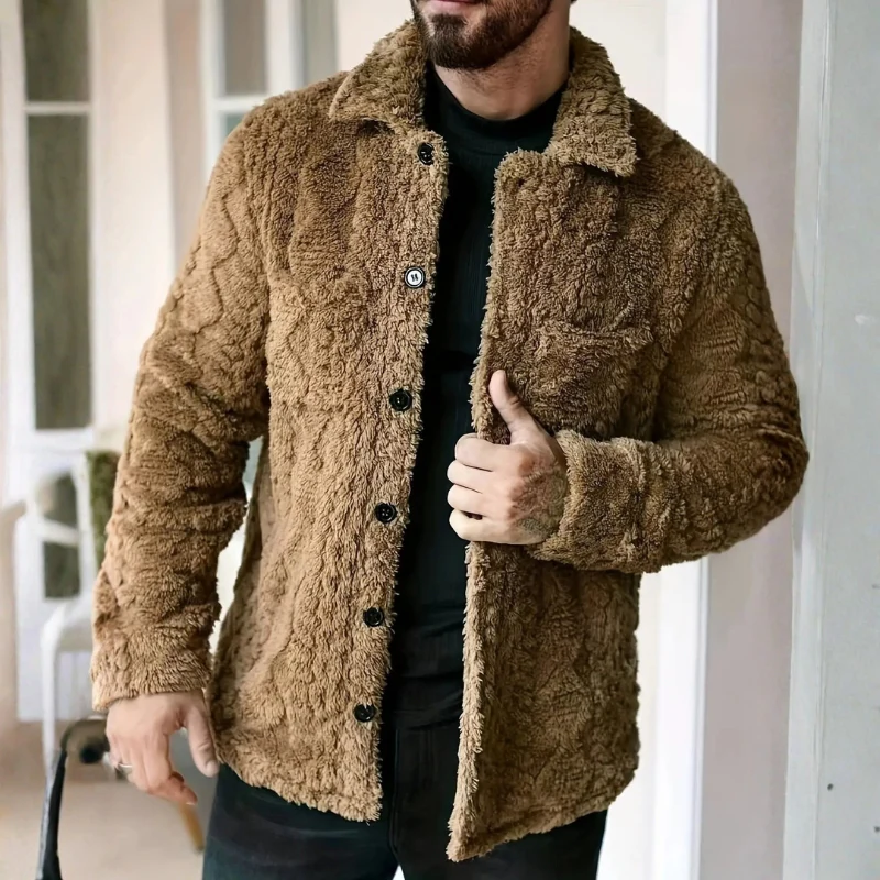Oliver – Men's Long Sleeve Jacket with Down Collar - Image 6