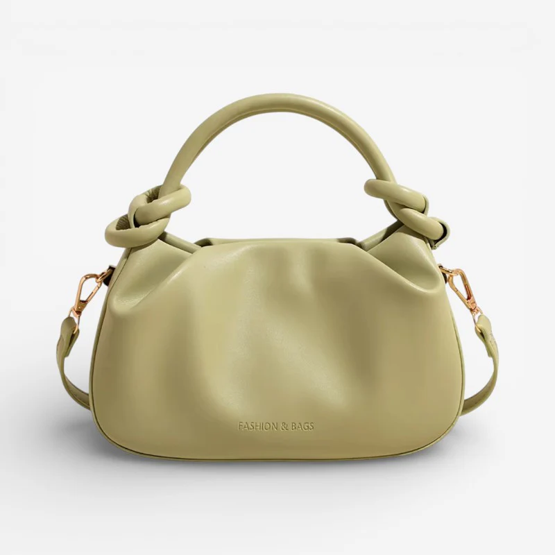 Oriana – Adjustable Shoulder Bag With Knotted Handle And Buckle - Image 4