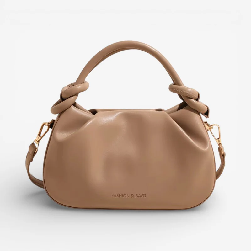 Oriana – Adjustable Shoulder Bag With Knotted Handle And Buckle - Image 6