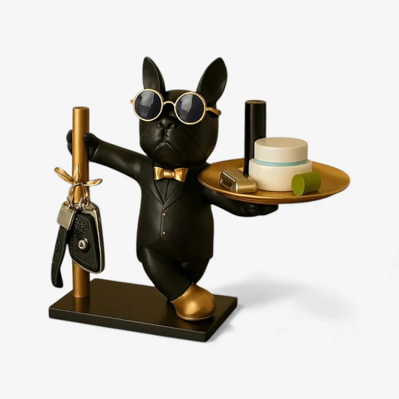 PawGuard – Dog-shaped Butler Sculpture with Tray