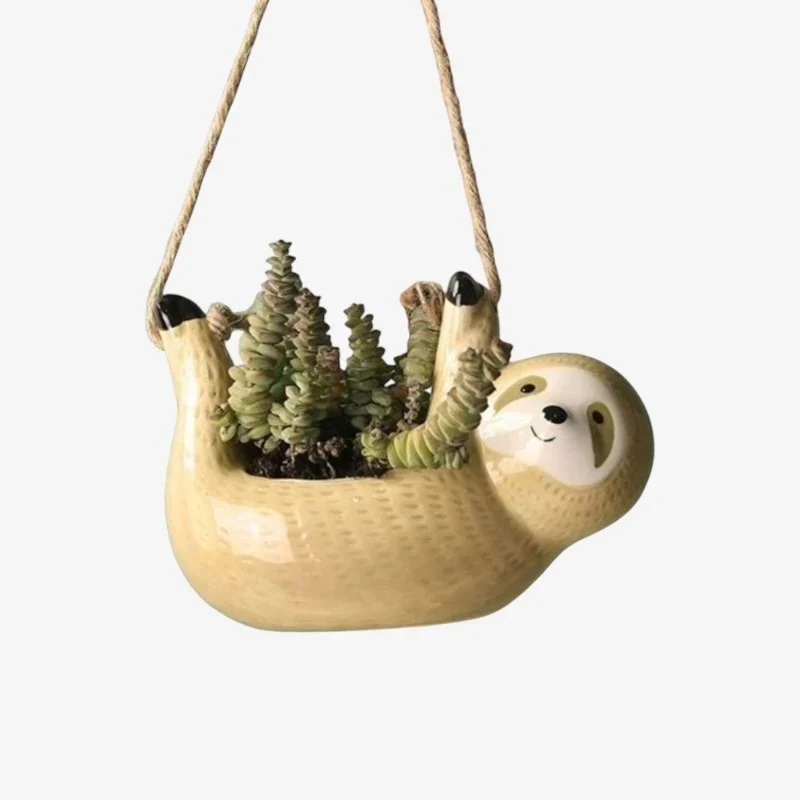 PetalPals – Hanging Flower Pot in Animal Shape with Band - Image 2