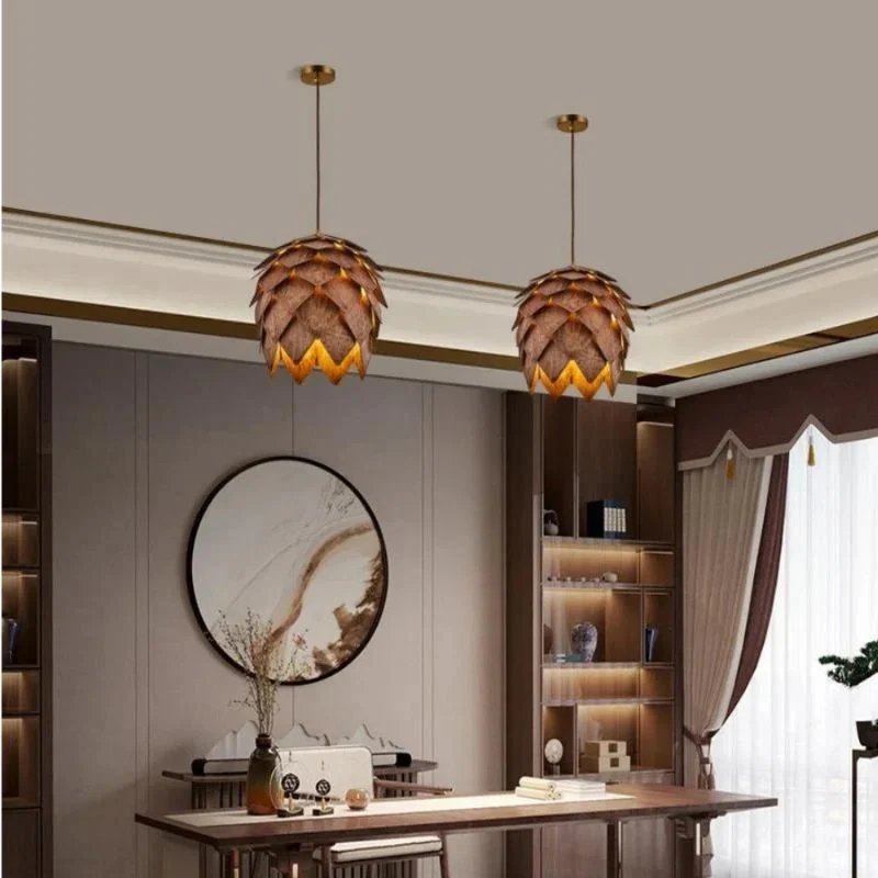 PineGlow – Decorative Pendant Lamp with Pine Tree Design - Image 3