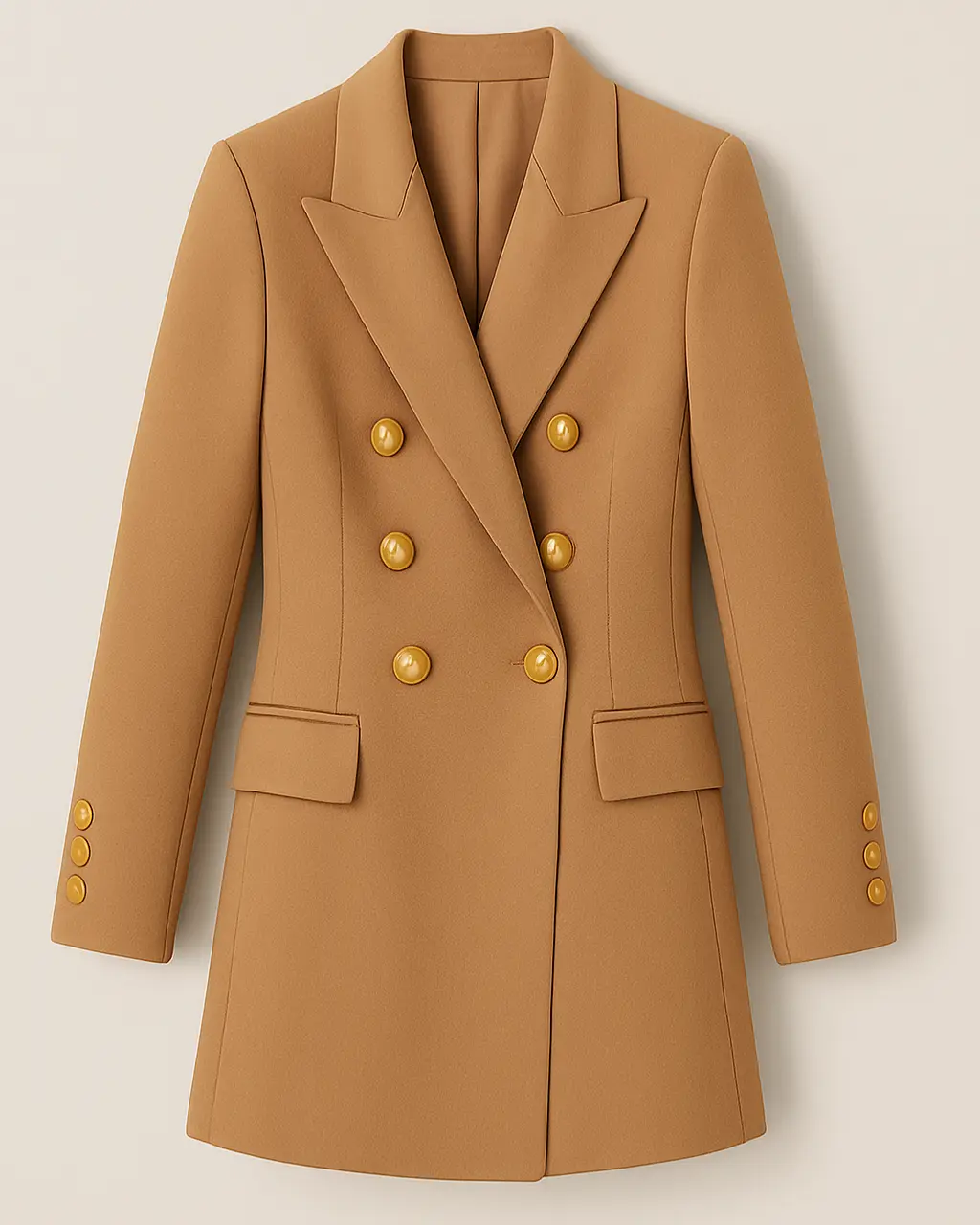Women's Polyester Blazer Dress with Long Sleeves - Image 6