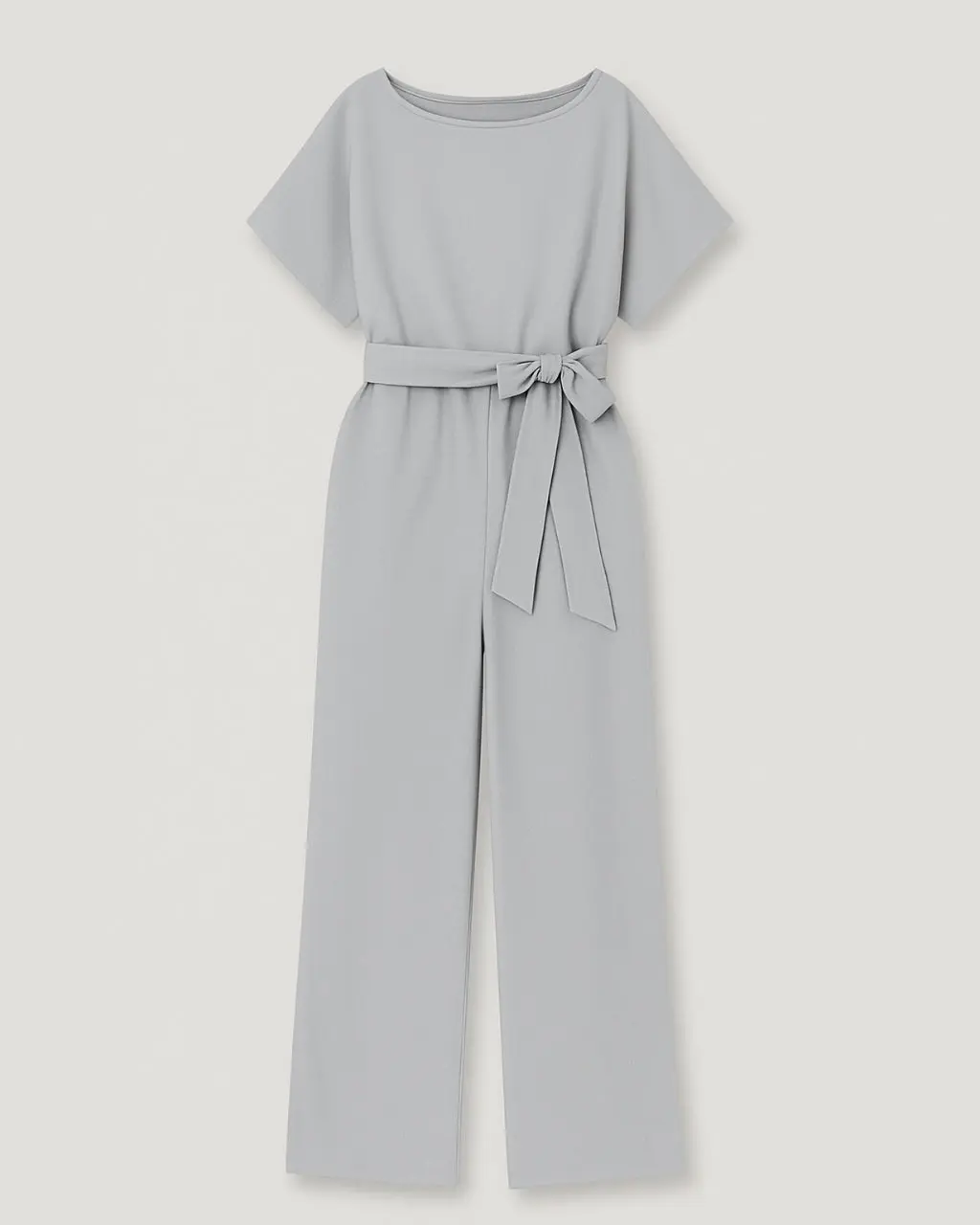 Women's Jumpsuit with Round Neck & Waistband made of Polyester - Image 3