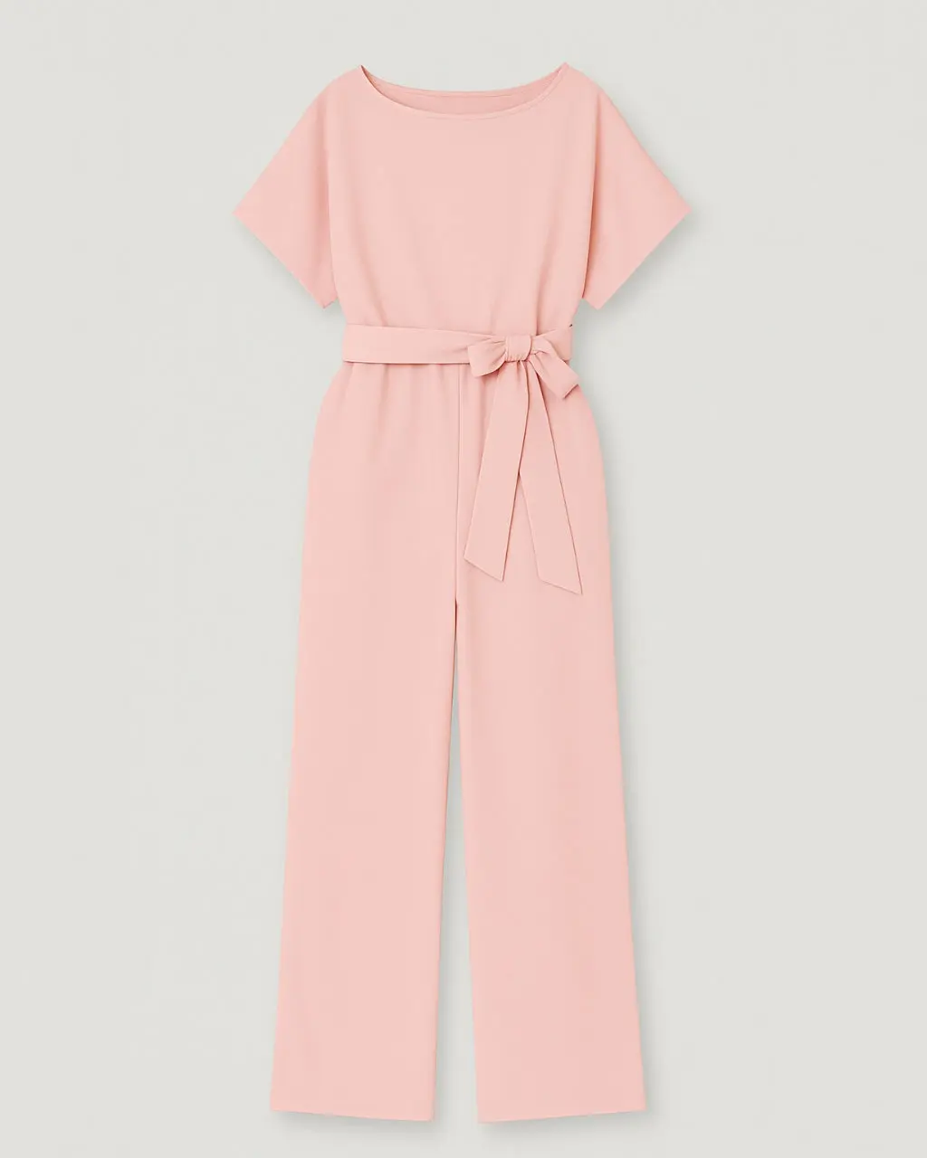 Women's Jumpsuit with Round Neck & Waistband made of Polyester - Image 4