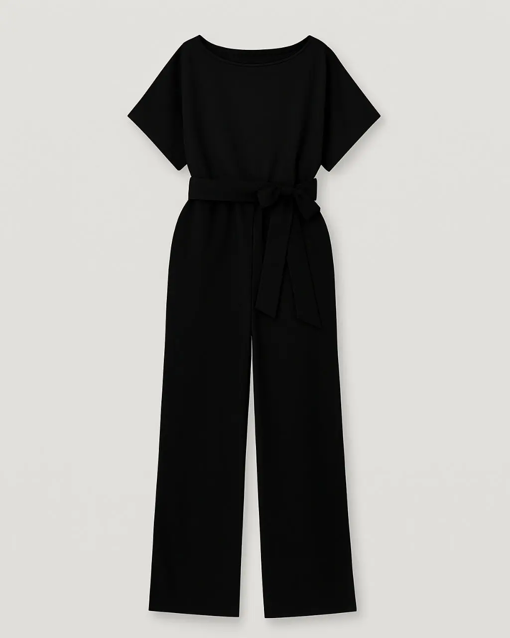 Women's Jumpsuit with Round Neck & Waistband made of Polyester - Image 7