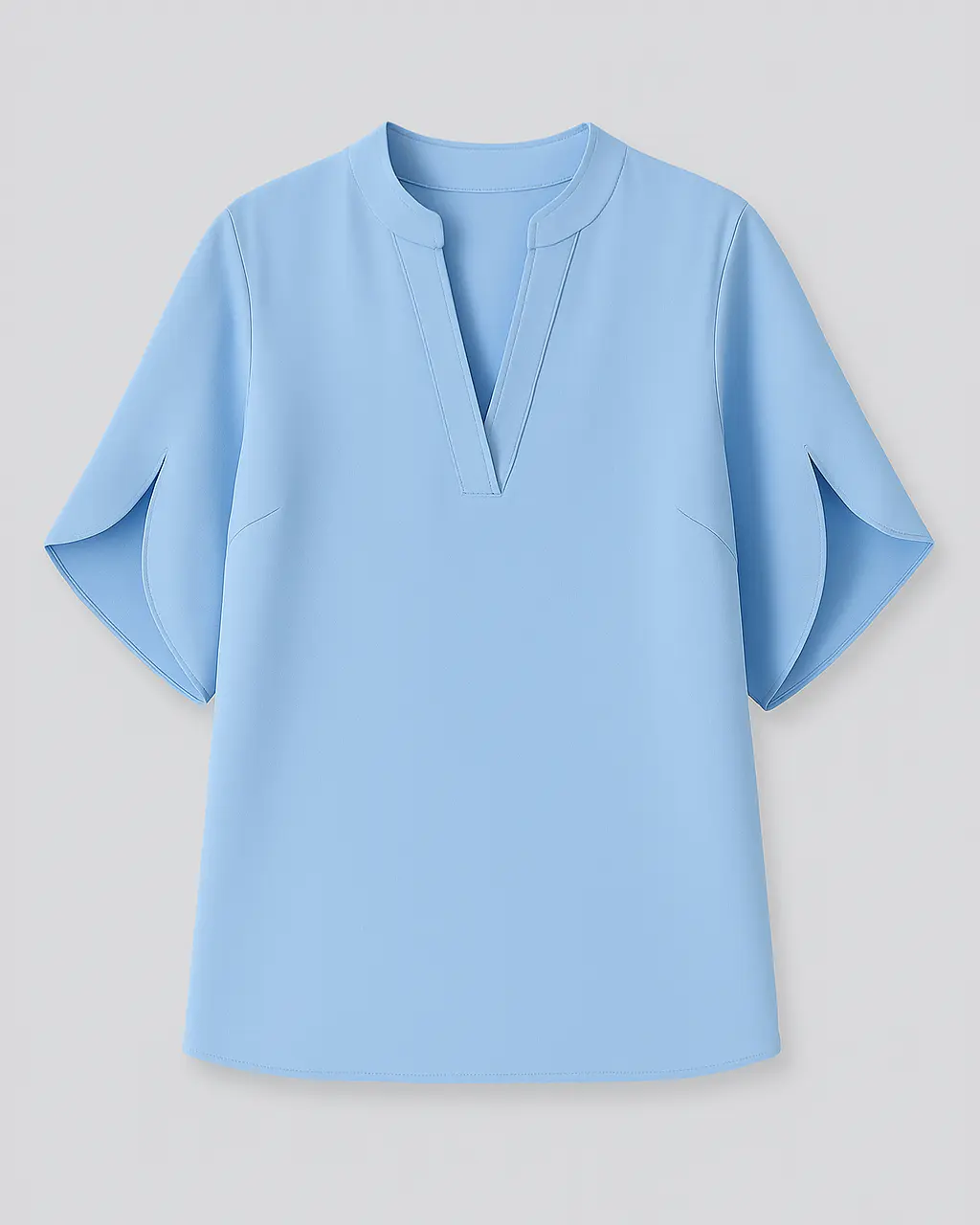 Women's V-neck Blouse made of Polyester-Spandex - Image 3