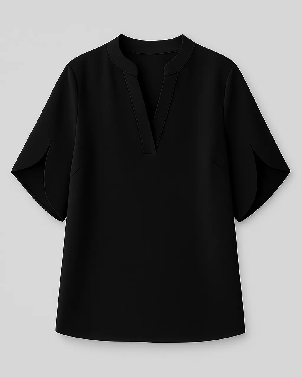 Women's V-neck Blouse made of Polyester-Spandex - Image 7