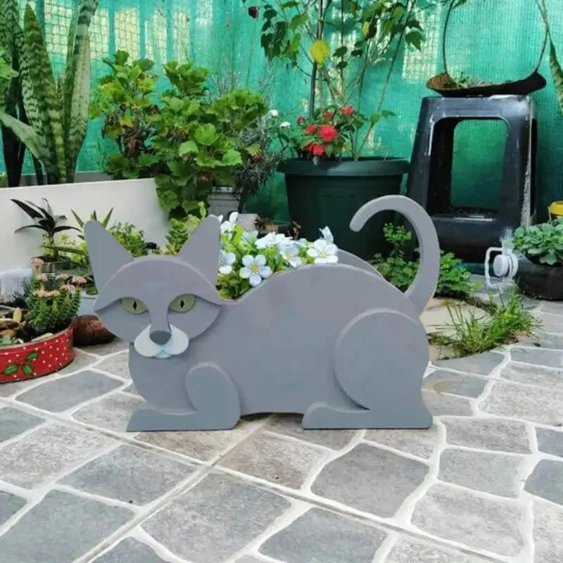 PurrBloom – Decorative Flower Vase in Cat Shape - Image 8