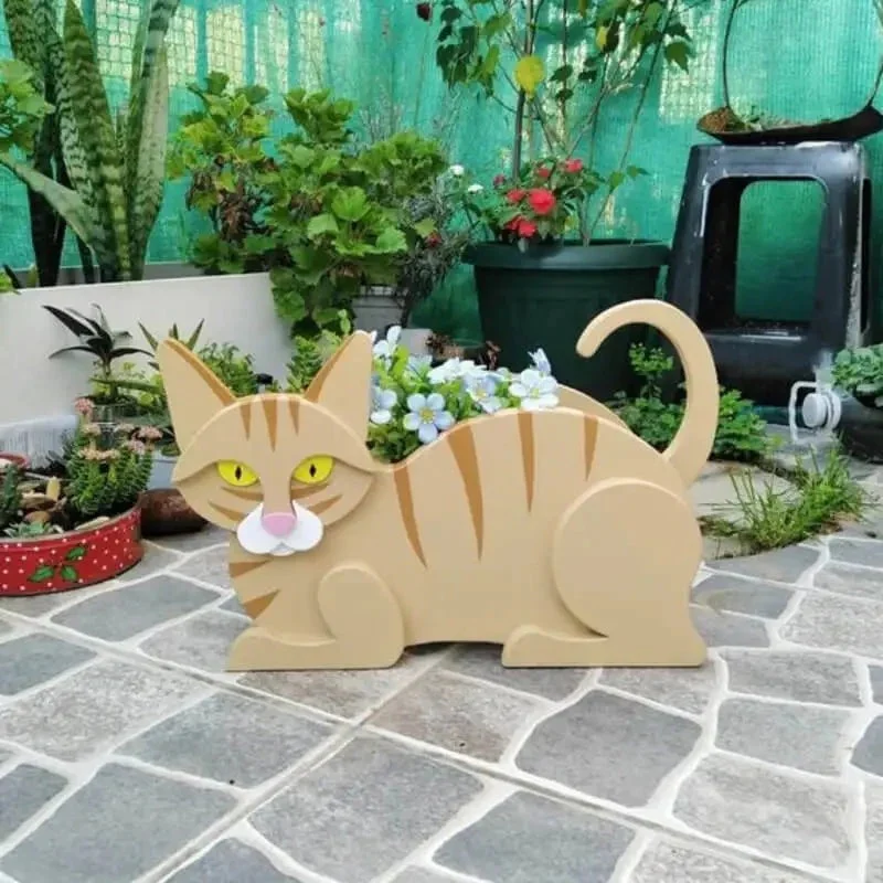 PurrBloom – Decorative Flower Vase in Cat Shape - Image 9