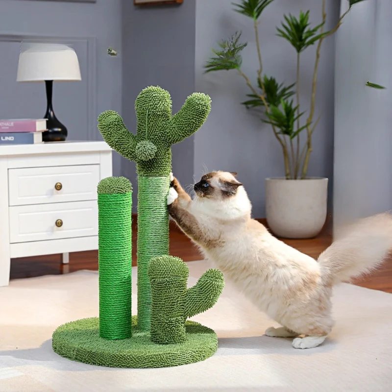 PurrPlay – Scratching Post Cactus with Hanging Ball - Image 3