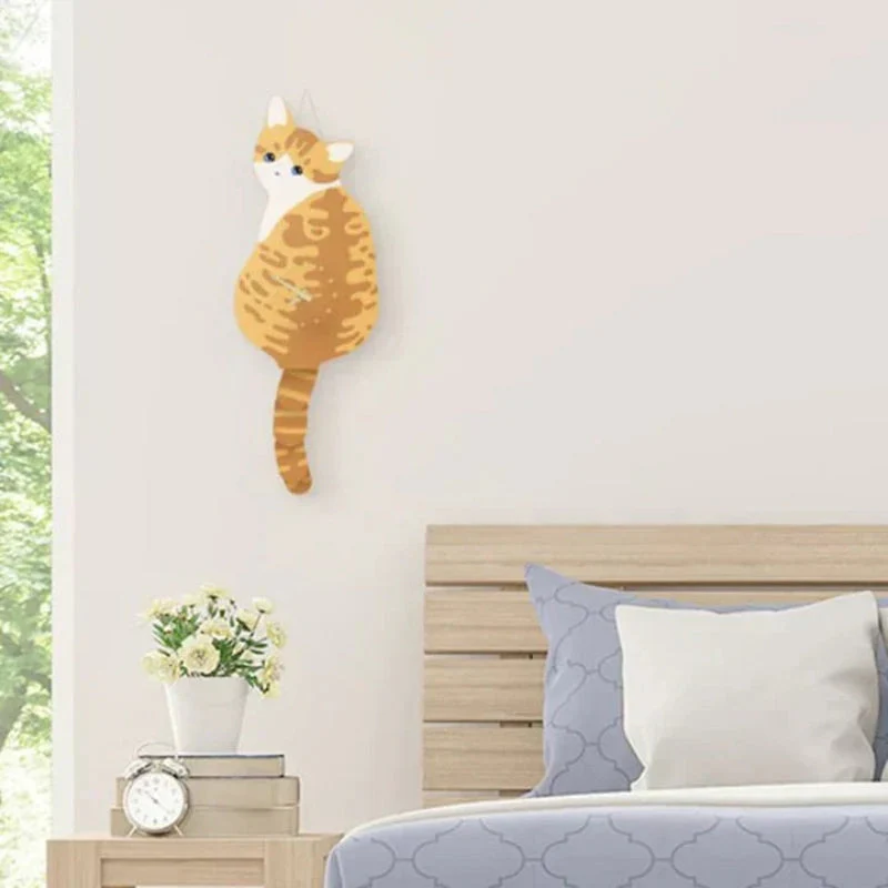 PurrTime – Cat Wall Clock with a Wiggling Tail for Playful Decoration - Image 5