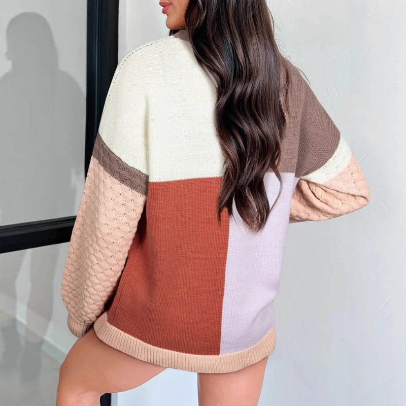 Rachel – Women's Long Sleeve Sweater with Round Neck - Image 5